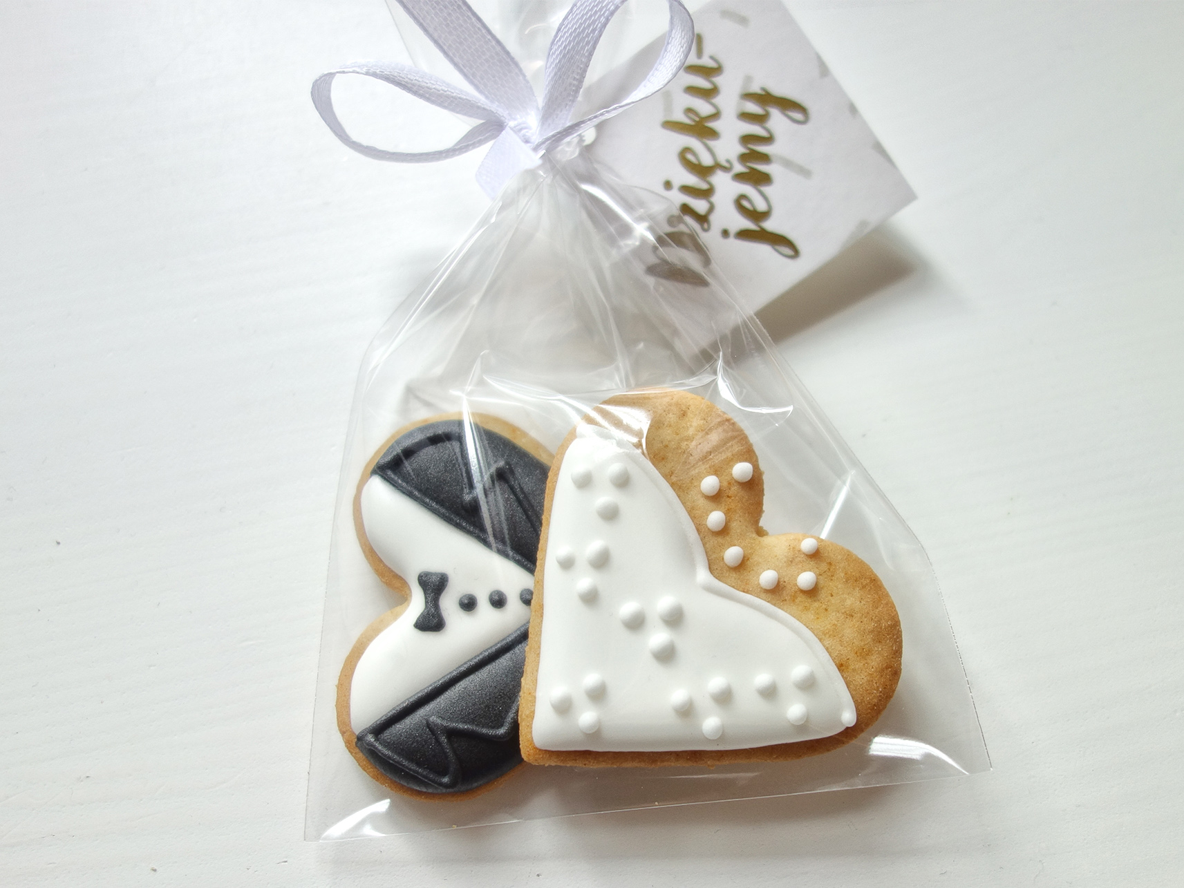 Suknia i garniturek w woreczku